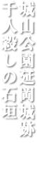 城山公園延岡城跡 千人殺しの石垣